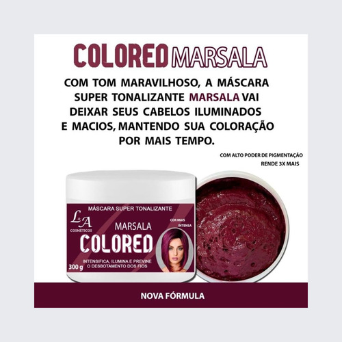Kt Shampoo E Máscara Tonalizante Marsala Intenso S/amônia