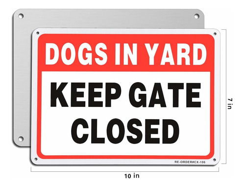 Muxyh Keep Gate Closed Dogs In Yard Cartel 2 10.0 7.0 Uv