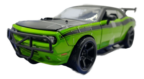 Letty´s Dodge Challenger Srt8 Verde Escala 1/24 20 Cm