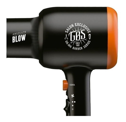 Secador De Pelo Ga.ma Italy Gbs Absolute Blow Negro/naranja