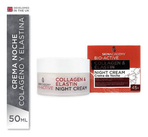 Skin Academy Crema Noche Antiarrugas 45 + Collagen & Elastin