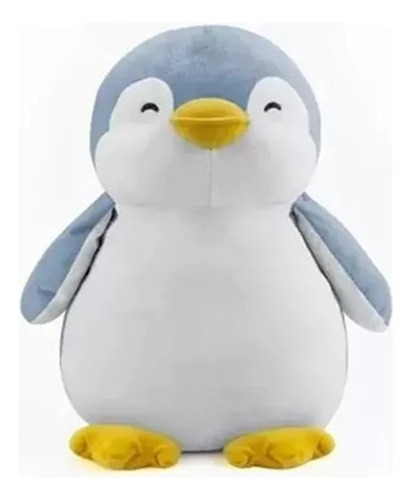 Miniso Peluche Pingüino Azul Original, Mini Pen, 23cm /