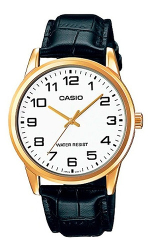 Reloj Casio Mtp-v001gl-7budf Cuero Hombre 100% Original
