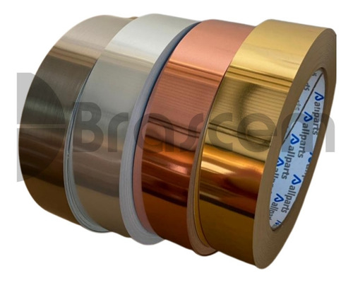 Fita De Borda Pvc Dourado Lis 22mm X 34 Metros