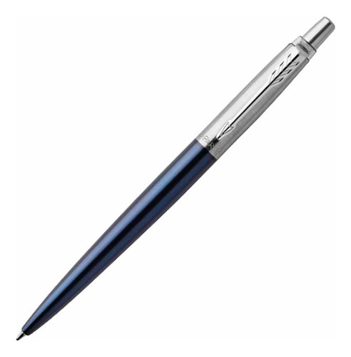 Bolígrafo Parker Jotter Royal Cromo/azul Tinta Negra X Und