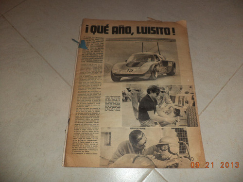Revista Automundo 1969 C/fal Dipalma,berta Lr,al Unser,chevy