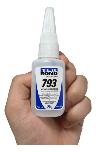 Kit de 4 adhesivos instantáneos Tekbond 793 Metals, madera y plástico