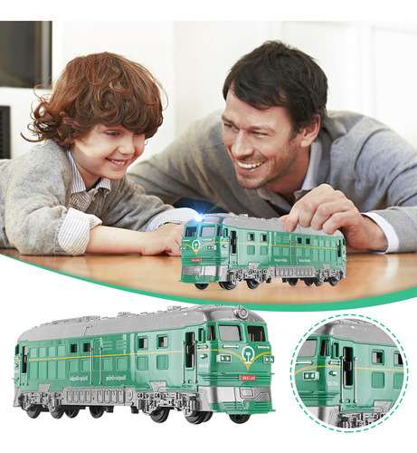 2025 Tren Inercial De Doble Cabeza For Niños, Pista De