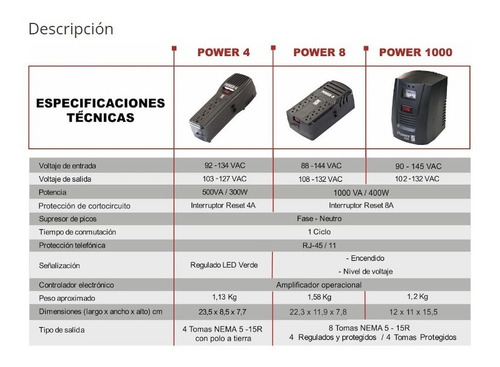 Regulador Voltaje Magom Power 1000