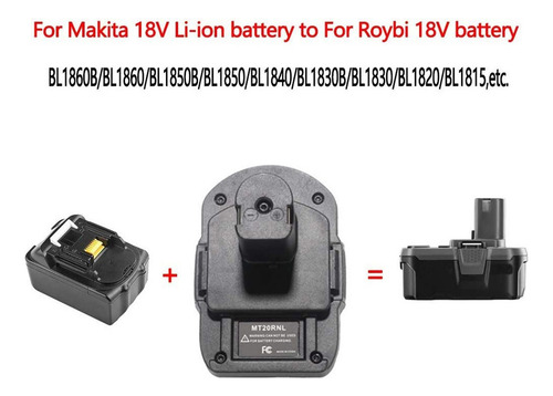 Adaptador De Batería Mt20rnl Para Batería Makita 18v Convert