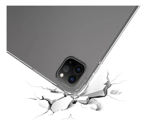USTIYA Funda Para iPad Pro 13 Pulgadas 2024 Case Protector Carcasa Color Transparente TPU Cover