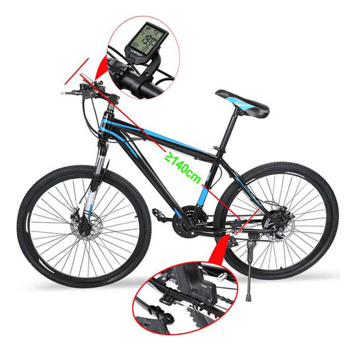 Velocímetro, Ordenador Lcd, Bicicleta, Cadencia Inalámbrica