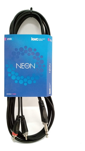 Cable Rca/plug Stereo Kwc Neon 3 Mts Mod 9018