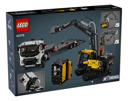 Lego Technic 42175 Caminhão Fmx E Escavadeira Ec230 Da Volvo