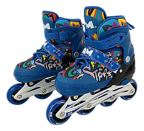 Patines En Linea Ajustables 19.5-23.5 Deportivos De Aluminio