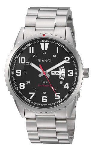 Reloj Hombre Roberto Bianci Rb70995 Cuarzo Pulso Plateado En