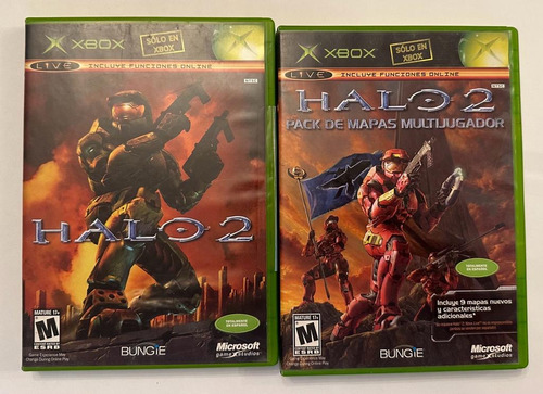 Halo 2 Y Halo 2 Pack De Mapas Multijugador - Xbox Clásico 