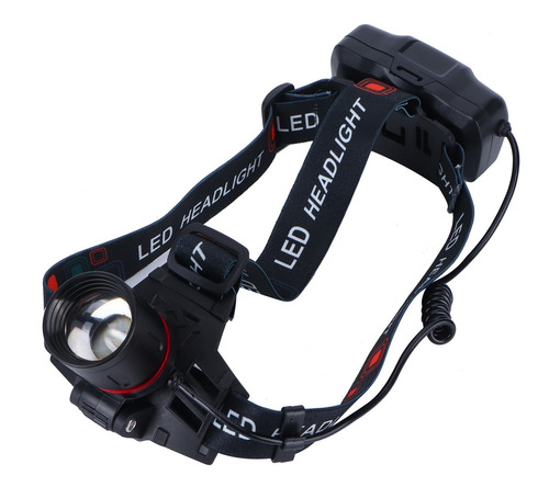Linterna Frontal Led, Luz Verde, Impermeable, Carga Usb