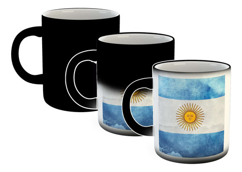 Taza Magica Bandera Argentina Patria Nacion Celeste P3