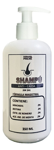 Shampoo Anticaída Sin Sal Derma Prex 350ml