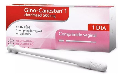 Gino Canesten 1 Comprimido Vaginal + Aplicador 500mg 1 Dia