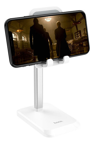 Soporte Celular Escritorio Hoco Estable Flexible Ph27 Blanco
