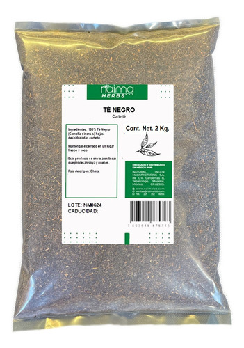 Té Negro Premium 2 Kg A Granel