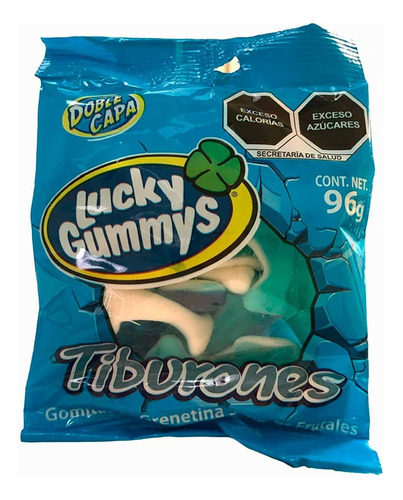 Gomitas Lucky Gummys Tiburones Frutales