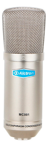 Micrófono Alctron MC001 Condensador Cardioide color plata