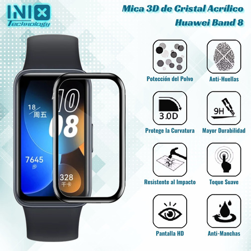 Mica 3d Para Huawei Band 6/7/8/9/etc Envío Rápido