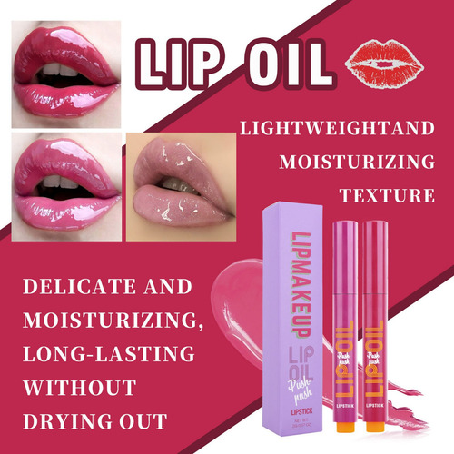 Hd Set De Pintalabios X Make-up Press, Brillo Labial Liso Y