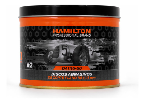 Discos De Corte Abrasivos 115mm X 1,6mm Lata X50u. Hamilton
