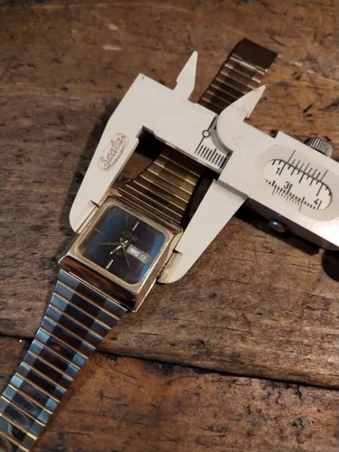 Reloj Mido Ocean Star Cuadrado Vintage A os 60 Dorado