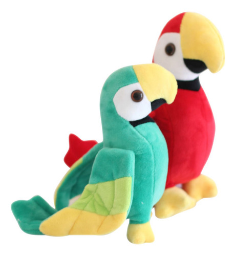 Juguete De Peluche De Imitación De Loro, 1 Unidad, Con Forma