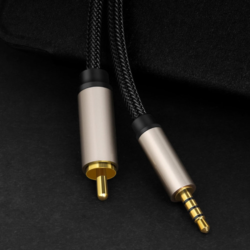 2 Y Video Rca A Adaptador De Entrada De 3,5 Coaxial