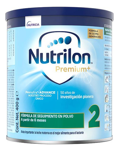 Complemento Nutrilon Premium 2 400 Gramos
