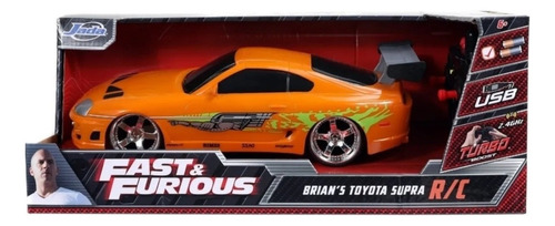 Rc Toyota Supra Rápido Y Furioso Brian's Color Naranja