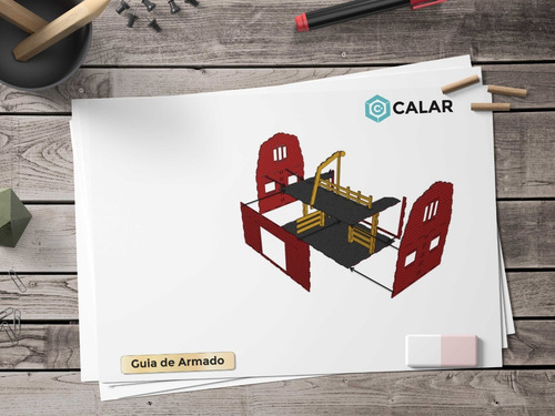 Imagen 7 de 7 de Granja Granero Corral Y Molino Mdf Juego Infantil Para Armar
