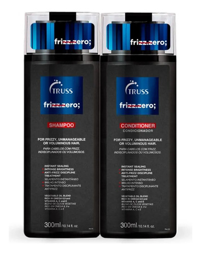 Truss Kit Shampoo E Condicionador Frizz Zero 300ml