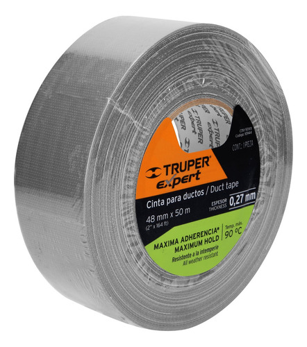 Caja Con 4 Cinta Para Ducto 50m X 48mm, Espesor 0.27mm, Expe