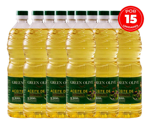 Aceite De Girasol Green Olive 15un X900cc