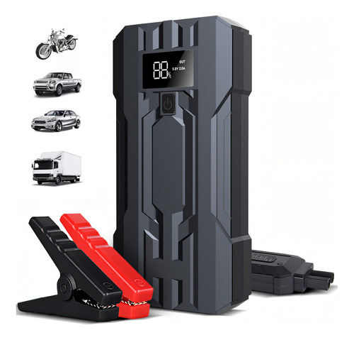 Arrancador De Batería Portátil Para Coche 3000a 8cilindros