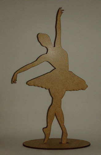 70 Bailarinas De 25cm Em Mdf Cru Decoração Centro De Mesa