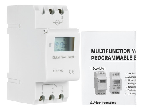 Interruptor De 16 Amperios, 16 A Y Programable Días En Relé