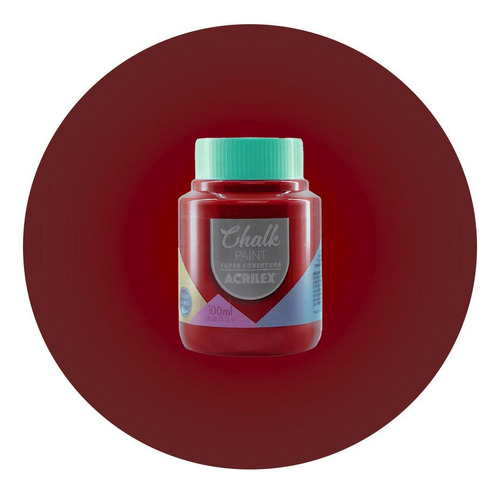 Kit 3 Tintas Chalk Paint 100ml Vermelho Nepal 816 Acrilex