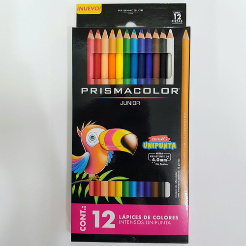 Lápices De Colores Caja C/12 Pz Largos Redondos Prismacolor