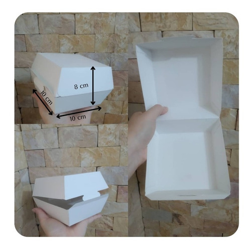 Cajas Blancas Para Hamburguesa (pack De 12 Und)