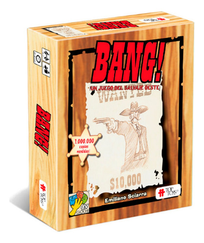 Bang! Top Toys Original Juego De Mesa De Roles Del Oeste