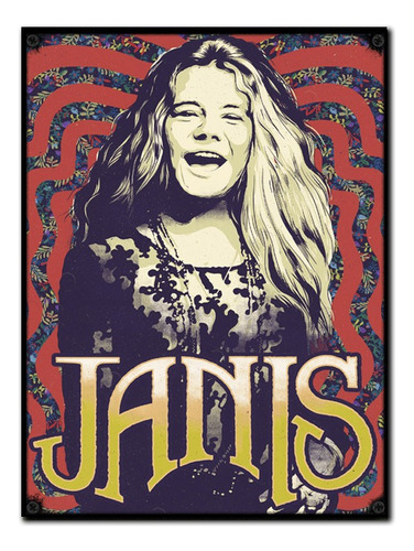 #433 - Cuadro Vintage 30 X 40 - No Chapa Janis Joplin Poster