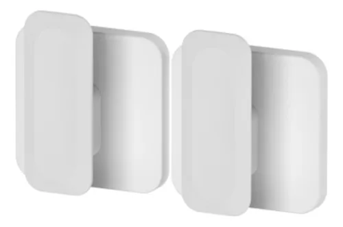 Juego con 2 ganchos de pared cerrados Elight Cge150, o blancos